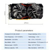 RX 580 Graphics Card Gaming Video Card Dual Fan 8GB Computer Graphics Card 1257/1340MHz Radiator Tube for Computer Desktop Game