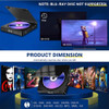 DVD Player for TV CD VCD HD 1080P Video Players Support HDMI AV Connect With USB Input, Headphone 3.5mm Output LED Touch Screen