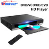 Woopker DVD Player B29 HD 1080P CD/ EVD/ VCD Player for TV CD-Disc Player AV and HD Output with Microphone Port