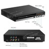 Woopker DVD Player B29 HD 1080P CD/ EVD/ VCD Player for TV CD-Disc Player AV and HD Output with Microphone Port