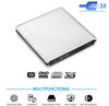 External USB3.0 Blu-Ray Burner Writer Optical DVD Drive BD-RE 3D Blu-Ray Reader for Windows/MAC OS