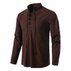 2022 New Men's V-neck shirt T-shirt Fashion Vintage Thin Long Sleeve Top men Casual Breathable Front Lace Up man Shirts