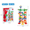 Marble Run Race Track Building Blocks Kids 3D Maze Ball Roll Toy DIY Marble Run Race Coaster Set 80/105/109/133pc Christmas Gift