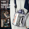 TKK 1/1.6/2L Sports Water Bottle TRITAN Large Capacity Creative Cup Heat Resistant Outdoor Adult Travel Kettle Gym Fitness Jugs