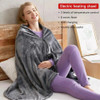 USB Plug Warm Shawl Blanket Coral Velvet Warm Blanket Electric Blanket Temperature Control Heating Blanket Autumn and Winter