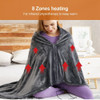 USB Plug Warm Shawl Blanket Coral Velvet Warm Blanket Electric Blanket Temperature Control Heating Blanket Autumn and Winter