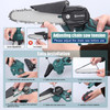 21V 6Inch Portable Electric Pruning Saw Rechargeable Small Wood Spliting Chainsaw One-handed Woodworking Tool For Garden Orchard
