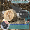 21V 6Inch Portable Electric Pruning Saw Rechargeable Small Wood Spliting Chainsaw One-handed Woodworking Tool For Garden Orchard