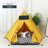 Pet Tent House Dog Bed Portable Removable Washable Teepee Puppy Cat Indoor Outdoor Kennels Cave with Cushion and Blackboard