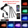 Neon LED Car Interior Ambient Foot Strip Light Kit Accessories Backlight Remote App Music Control Auto RGB Decorative Lamps