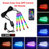 Neon LED Car Interior Ambient Foot Strip Light Kit Accessories Backlight Remote App Music Control Auto RGB Decorative Lamps
