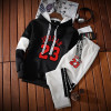 2023 Men's Autumn and Winter Premium Hooded Sweatshirt Set Hoodie+Sweatpants 2 Piece Sweatwear Set Men's Outdoor Sportswear