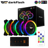 DarkFlash DR12 Pro 120mm Rgb Pc Computer Case Fans Sata Connector 3 Pin 5V Sync Argb Cooling Fans
