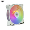 Aigo AR12 white 120mm PC Computer Case Fan Cooling Cooler 6PIN Adjustable RGB Led 12cm Mute Ventilador Adjust Speed 5V ARGB Fans