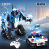 ZKZC 408PCS City Creative High-tech RC Robot Electric Building Blocks Remote Control Intelligent Robot Bricks Toys For Children