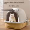 Large Capacity Anti-odorant Cat Litter Box Plastic Anti-Splash Cats Toilet Drawer Open Style Completely Enclosed Pet Sandbox