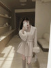 2023 New High End Double-sided Wool Strapping Coat Women Removable Cuffs Fox Fur Temperament Double-sided Cashmere Short Jacket