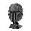 Moc Space Wars Battle Bust Helmet Classic Movie Blocks Assembled Model Character Helmet Cloned Bust Helmet Children Toys Gifts