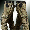 Military Camouflage Suit Men Tactical Uniform Workwear Sets Multi-pocket Jacket Overalls Cargo Jogger 2Pcs Military Training