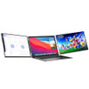 400Nits 14 Inch Portable Triple Matt Screen Monitor Mini HDMI USB-C IPS Foldable Dual External Display For 13.3 - 16 Inch Laptop
