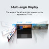 400Nits 14 Inch Portable Triple Matt Screen Monitor Mini HDMI USB-C IPS Foldable Dual External Display For 13.3 - 16 Inch Laptop
