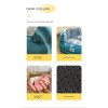 Removable Cover Non-Slip Super Soft and Comfortable Plush Dog Bed Washable Dog Cat Bed Small Pet Sofa Bed dog mattress