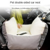 Portable Cat Dog Bed Travel Dog Car Safety Seat Beds for Small Dog Transport Central Control Pet Seat Washable Puppy Handbag