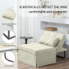 Sofa Bed, 4 in 1 Multi-Function Folding Ottoman Breathable Linen Couch Bed with Adjustable Backrest Modern Convertible