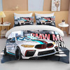 10 sizes B-MW Pattern Quilt Cover Pillowcase 3D Bedding Three Piece Set Multi Size Comforter Set Duvet Cover Bedding Sets