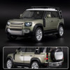 1/18 Range Rover Defender SUV Alloy Car Model Diecast Metal Off-road Vehicles Simulation Car Model Sound and Light Kids Toy Gift