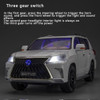1/18 Lexus LX570 Alloy Model Car Toy Diecast with Sound Light Pull Back Large Scale Car Model Toys for Boys Birthday Collection