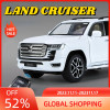 1/24 Scale Alloy Diecast Land Cruiser Toy Car Model Sound Light with Car Key Control SUV Vehicle Models for Boy Gifts Collection