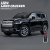 1/24 Scale Alloy Diecast Land Cruiser Toy Car Model Sound Light with Car Key Control SUV Vehicle Models for Boy Gifts Collection