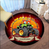 Classic Truck Monster Truck Circle Gravedigger Bigfoot Floor Rug Carpet Living Room Doormat Non-slip Chair Mat