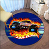 Classic Truck Monster Truck Circle Gravedigger Bigfoot Floor Rug Carpet Living Room Doormat Non-slip Chair Mat