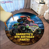 Classic Truck Monster Truck Circle Gravedigger Bigfoot Floor Rug Carpet Living Room Doormat Non-slip Chair Mat