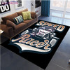 Modern Square Carpet Flannel Monster Jam Thrill Game Monster Truck Carpet Floor Mats Livingroom Bedroom Area Rugs Non-slip Rug