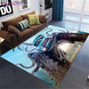 Modern Square Carpet Flannel Monster Jam Thrill Game Monster Truck Carpet Floor Mats Livingroom Bedroom Area Rugs Non-slip Rug