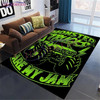 Modern Square Carpet Flannel Monster Jam Thrill Game Monster Truck Carpet Floor Mats Livingroom Bedroom Area Rugs Non-slip Rug