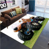 Modern Square Carpet Flannel Monster Jam Thrill Game Monster Truck Carpet Floor Mats Livingroom Bedroom Area Rugs Non-slip Rug