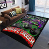 Modern Square Carpet Flannel Monster Jam Thrill Game Monster Truck Carpet Floor Mats Livingroom Bedroom Area Rugs Non-slip Rug