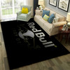 3D Red B-Bull Pattern Carpet Rug for Home Living Room Bedroom Sofa Doormat Decor,Child Play Area Rug Large Non-slip Floor Mat