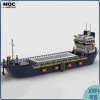 Moc Building Blocks Military Series Warship Building Blocks Gasoline Ship Technology Bricks DIY Toys For Kids Children Gifts