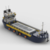 Moc Building Blocks Military Series Warship Building Blocks Gasoline Ship Technology Bricks DIY Toys For Kids Children Gifts
