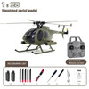 C189 Rc Helicopter 1:28 Md500 Remote Control Aircraft Dual Brushless Simulation Model 6-Axis Gyro Simulation Model Toys