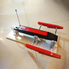Remote Control Speed Boat Model Mini Shrimp Boat Model Toy DIY Racing Speed Boat Model Shrimp Boat Electric Wooden Boat Model