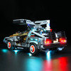 LocoLee LED Light Set For 10300 Creator Delorean Back to the Future Time Machine Car Model Building Blocks Toy Only Lighting Kit
