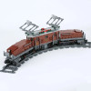 IN stock 1271pcs Crocodiled Locomotived Train Model Building Blocks Bricks Toy Fit High-Tech 10277 Toys for children Gift