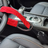 Car Steering Wheel Steel Lock Seat Belt Anti-theft Lock With 2 Keys Anti-theft Device Easy Installation Fits Most Cars SUV