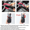 Car Steering Wheel Steel Lock Seat Belt Anti-theft Lock With 2 Keys Anti-theft Device Easy Installation Fits Most Cars SUV